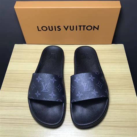 lv flip flops men's|louis vuitton open toe slippers.